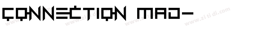 Connection mad字体转换